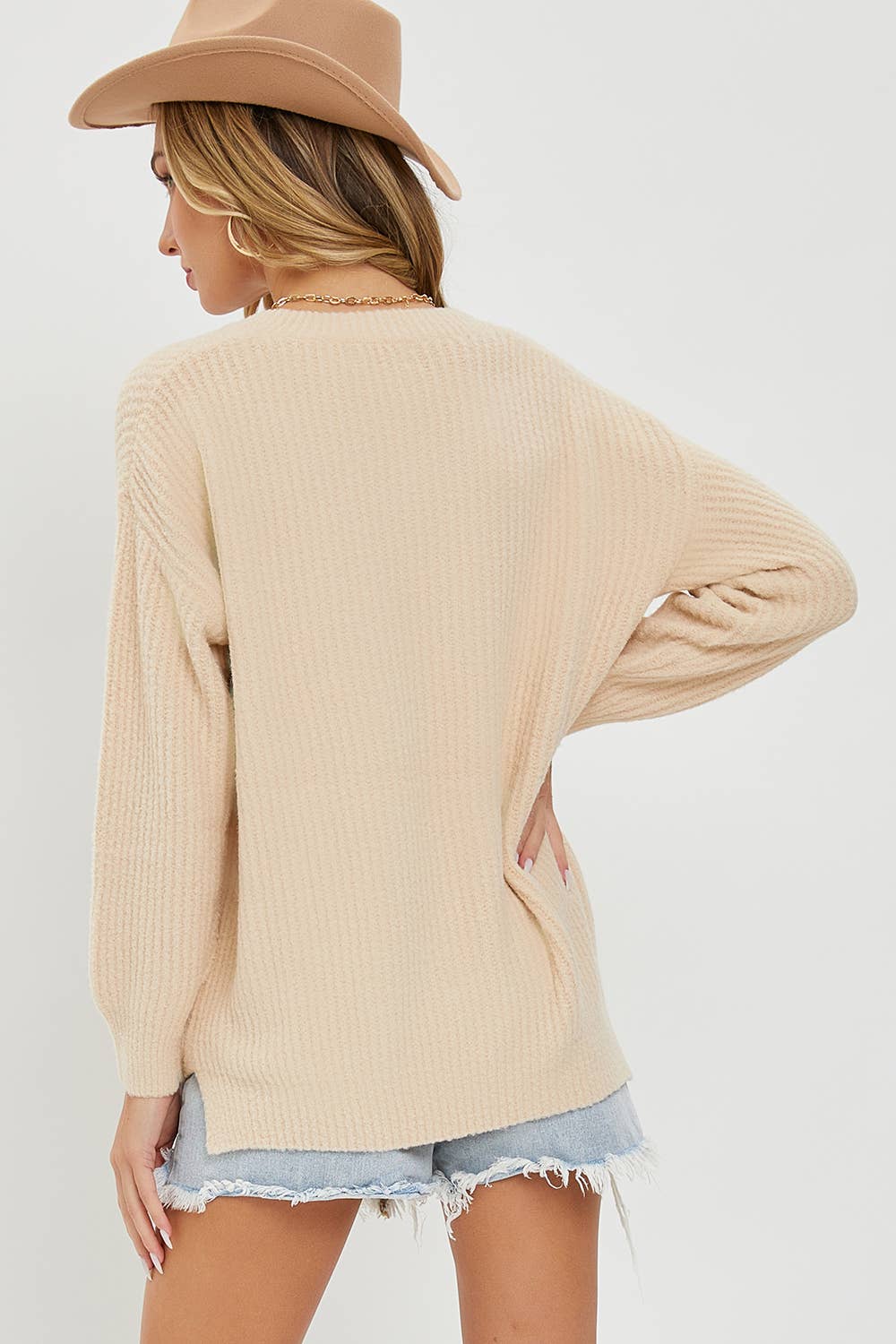 EVERYDAY CASUAL SWEATER: Brown / Contemporary / S