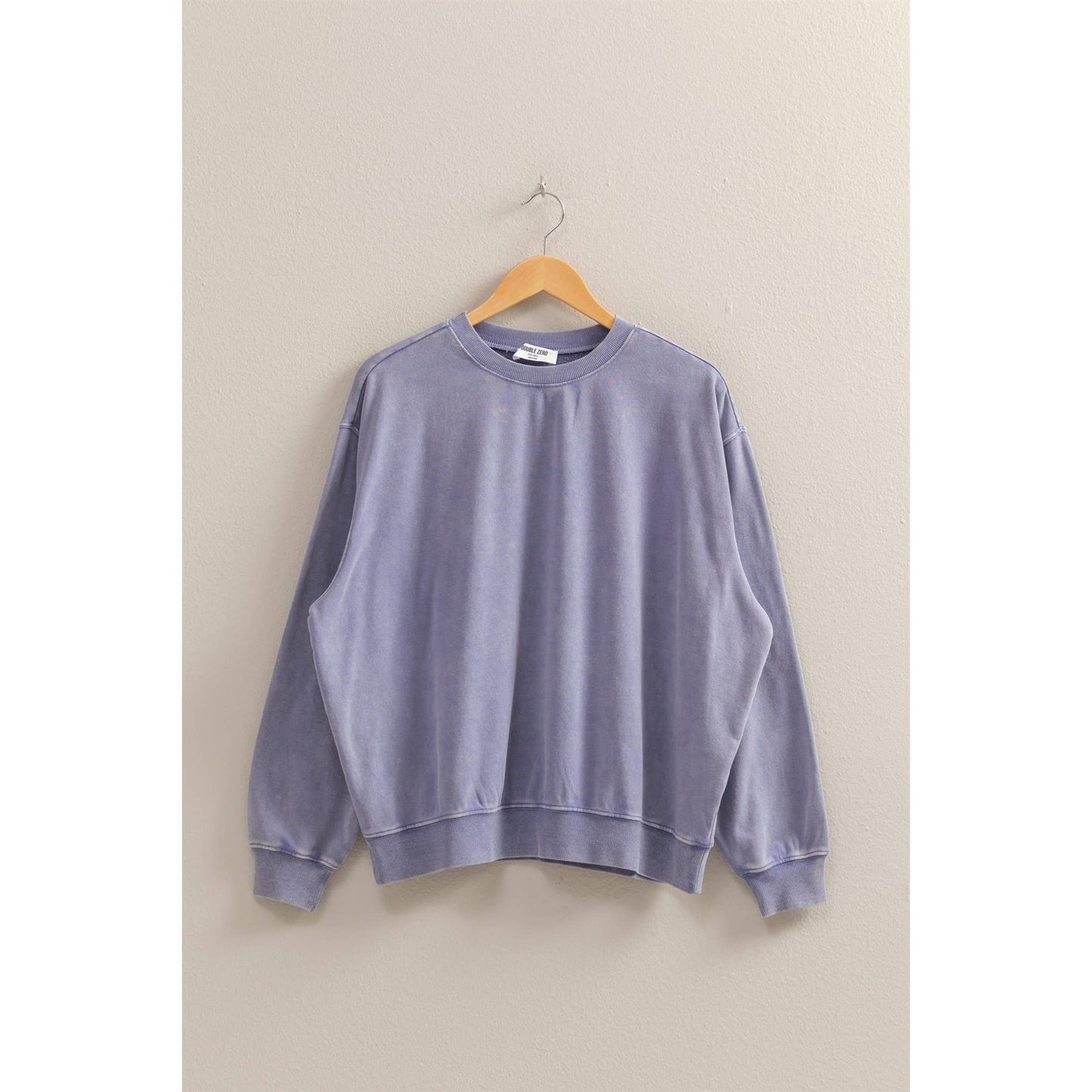 Drop Shoulders Relaxed Crew Neck Sweatshirt
