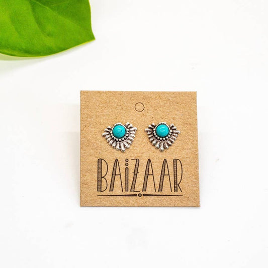 Turquoise Blossom Stud Earring