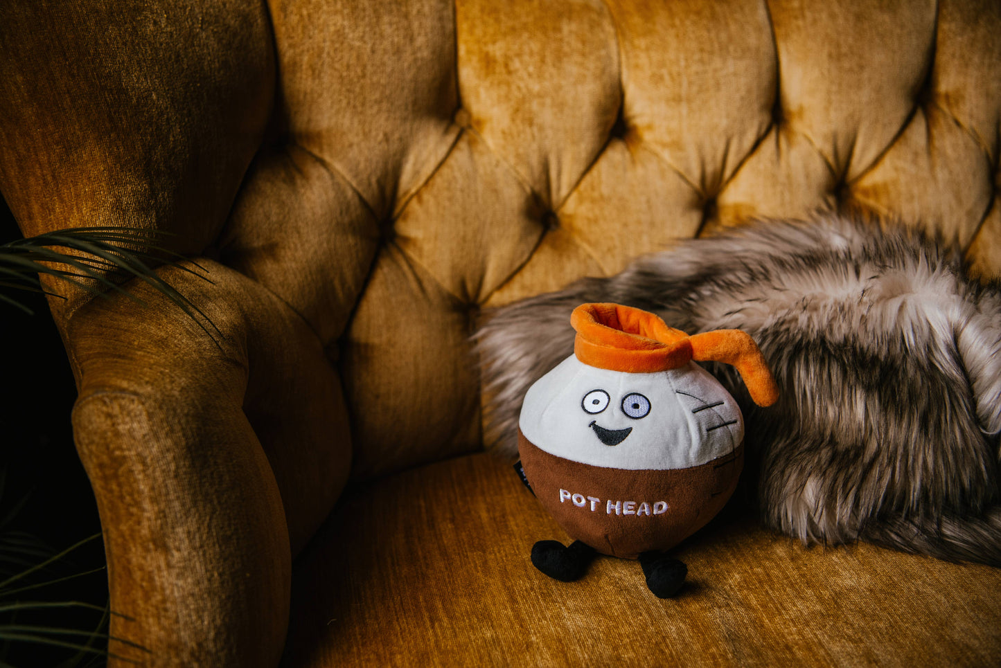 Plush Coffee Pot Pot Head Soft Cuddly Perfect Toy Funny