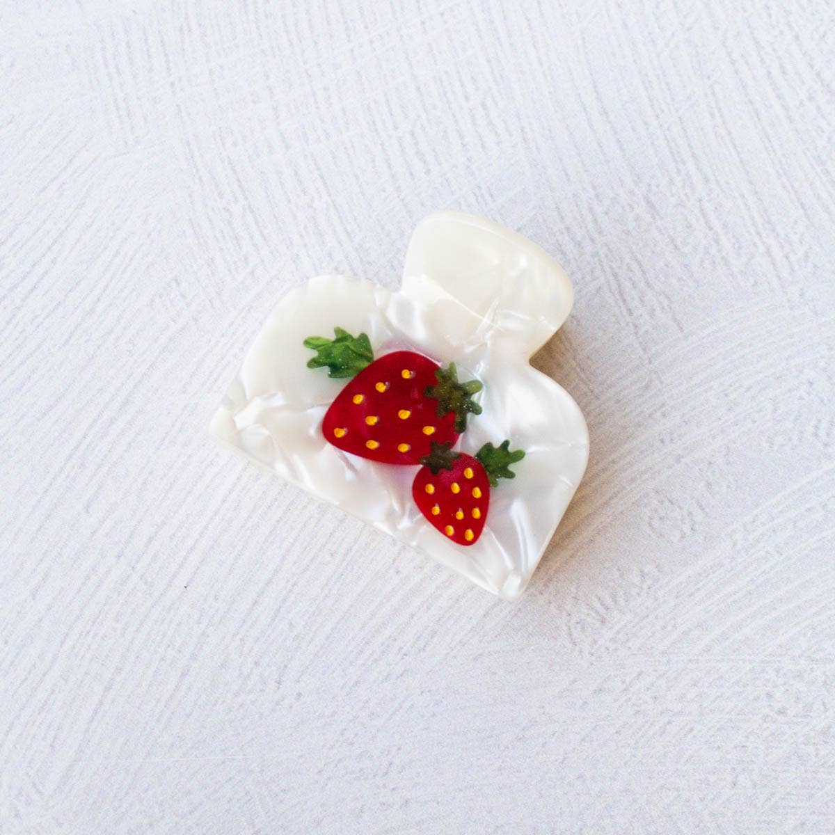Eco Strawberry Handmade Claw Clip