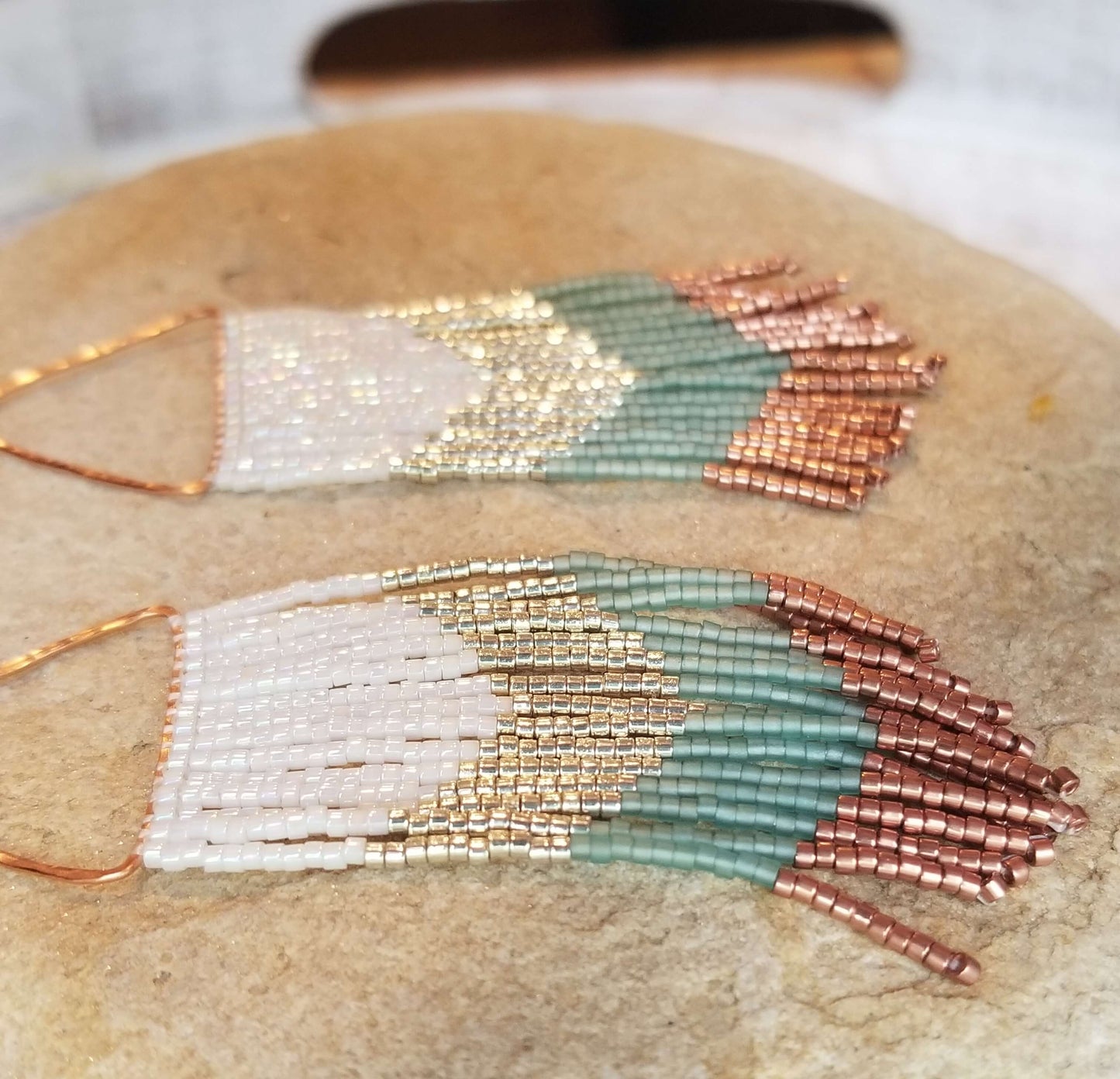 Silver Creek Beaded Fringe Earrings