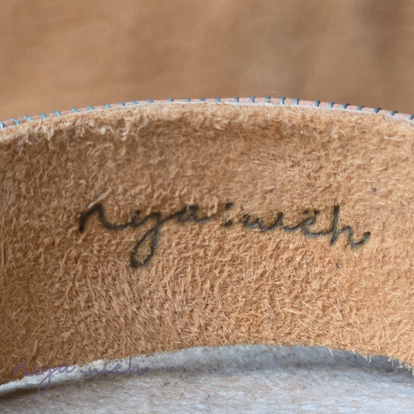 Leo Warrior Citrine Large Beaded Cuff Bracelet