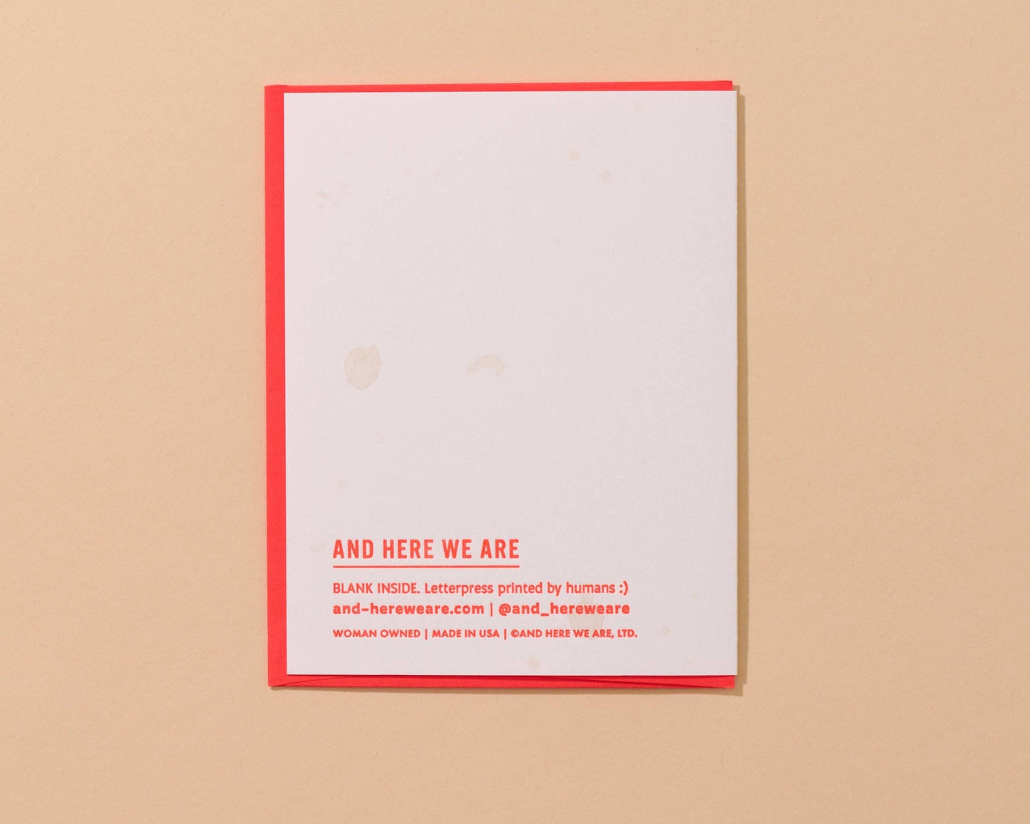 Letterpress Olive Everything About You Card