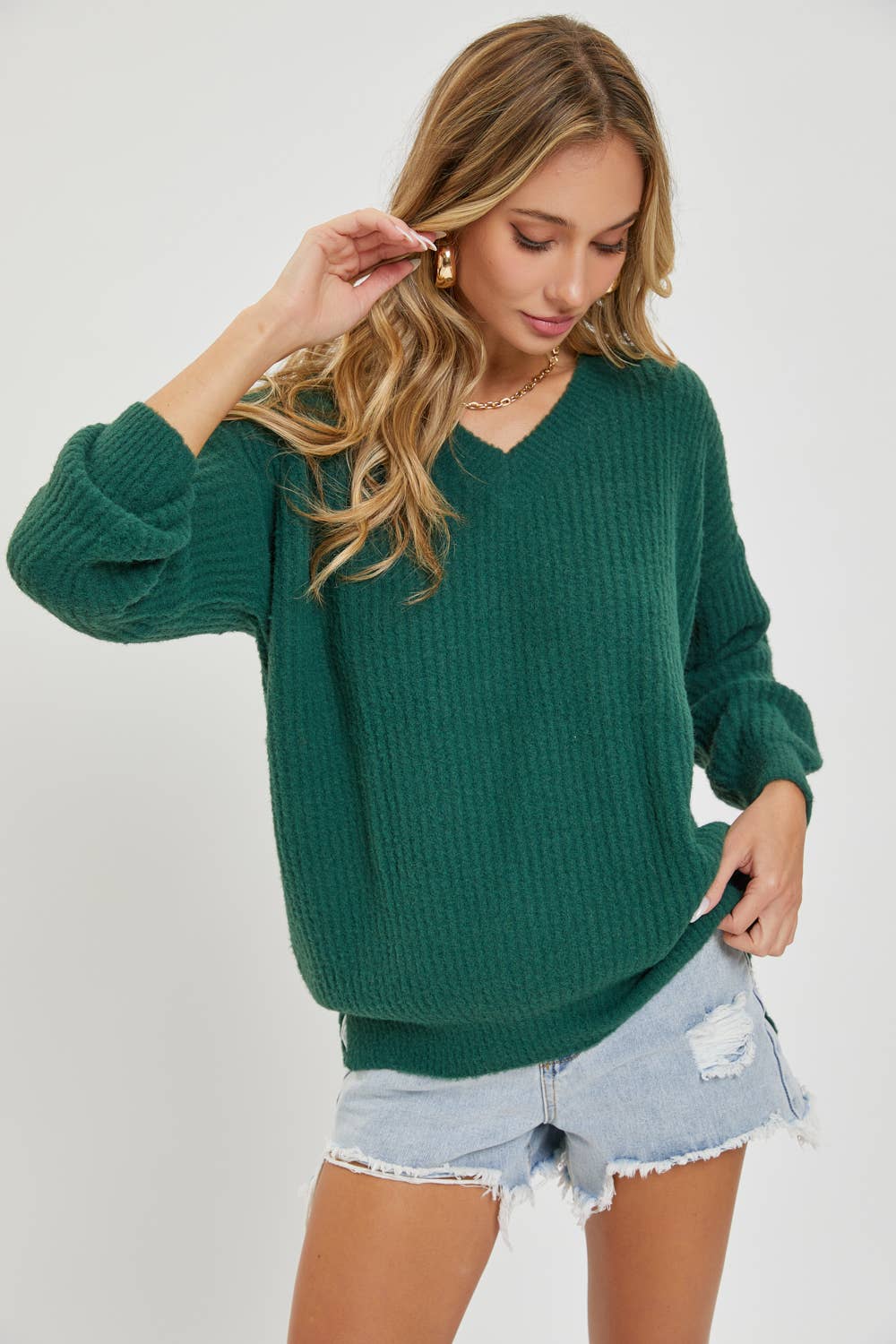 EVERYDAY CASUAL SWEATER: Brown / Contemporary / S