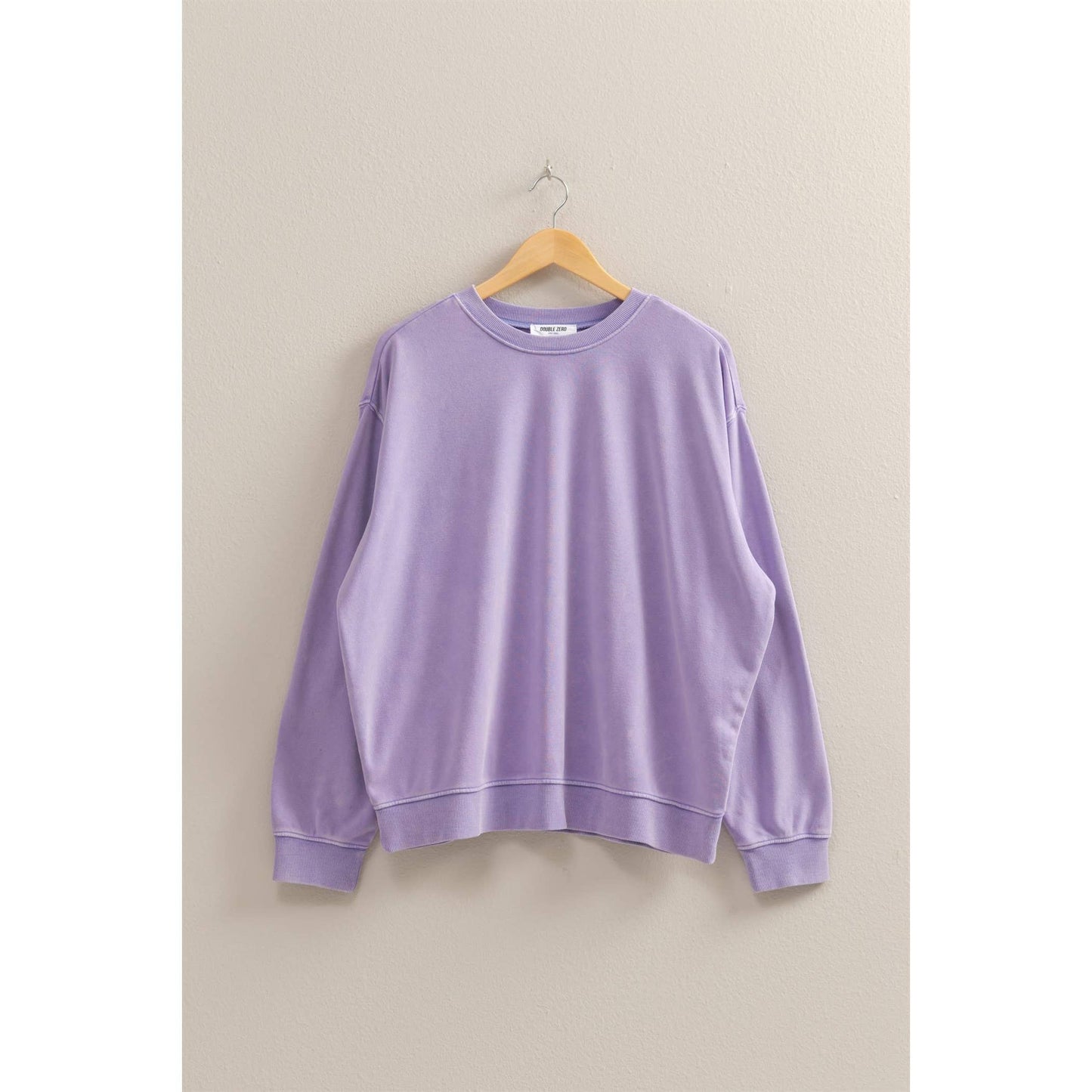 Drop Shoulders Relaxed Crew Neck Sweatshirt