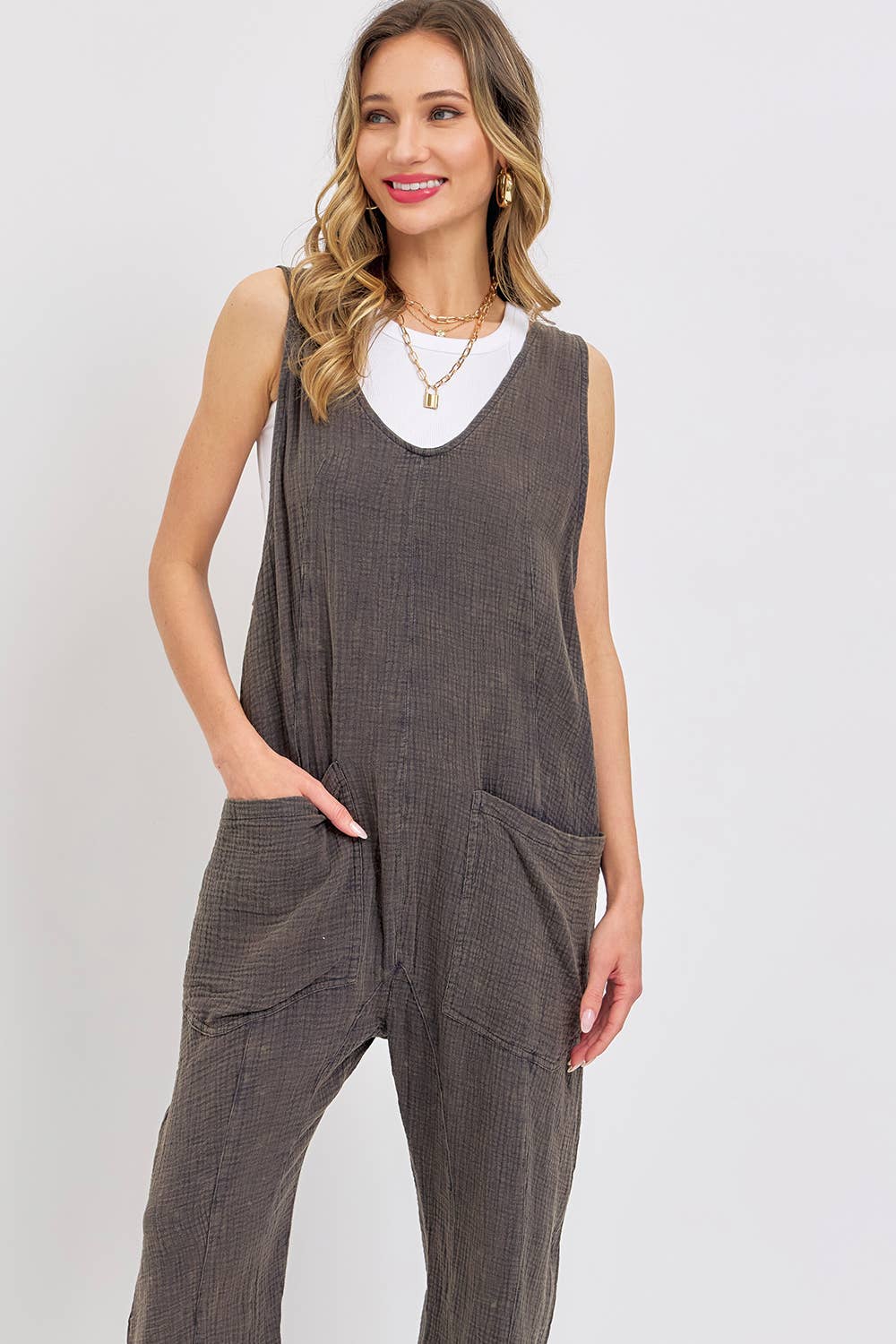Ellie Mineral Washed Jumpsuit