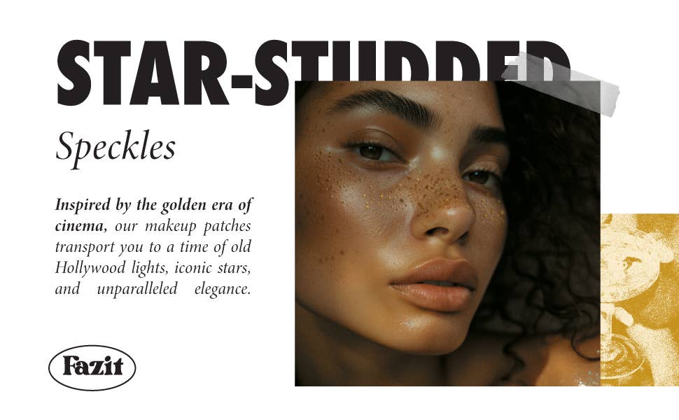Gold Glitter Freckles
