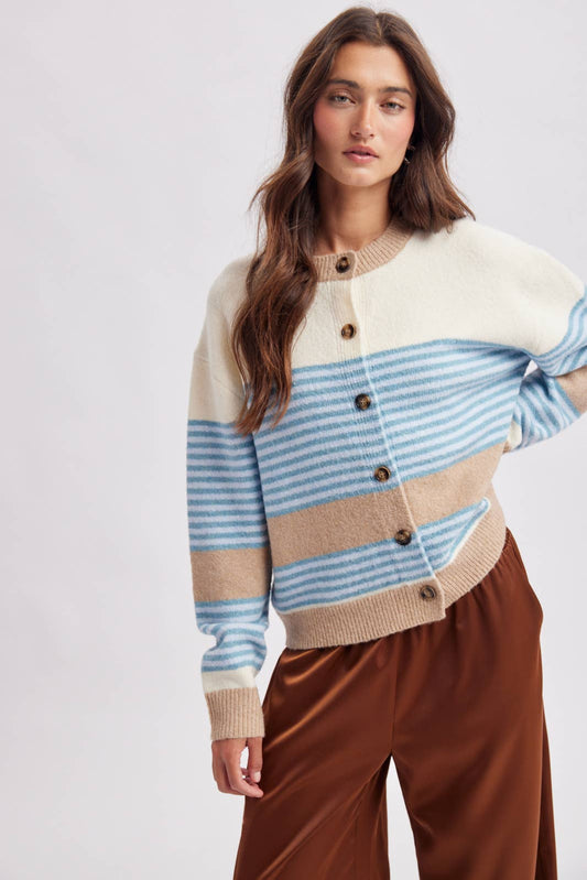 Coastal Colorblock Cardigan