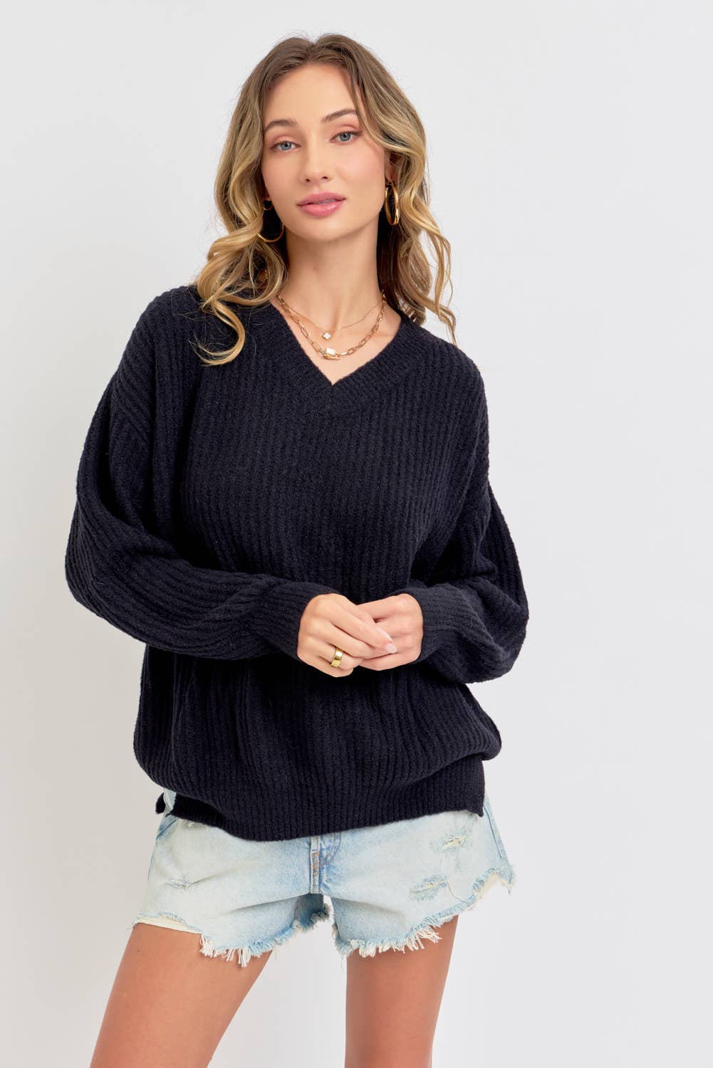 EVERYDAY CASUAL SWEATER: Brown / Contemporary / S