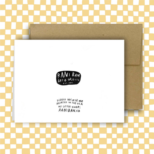CAN’T HUG YOU Greeting Card