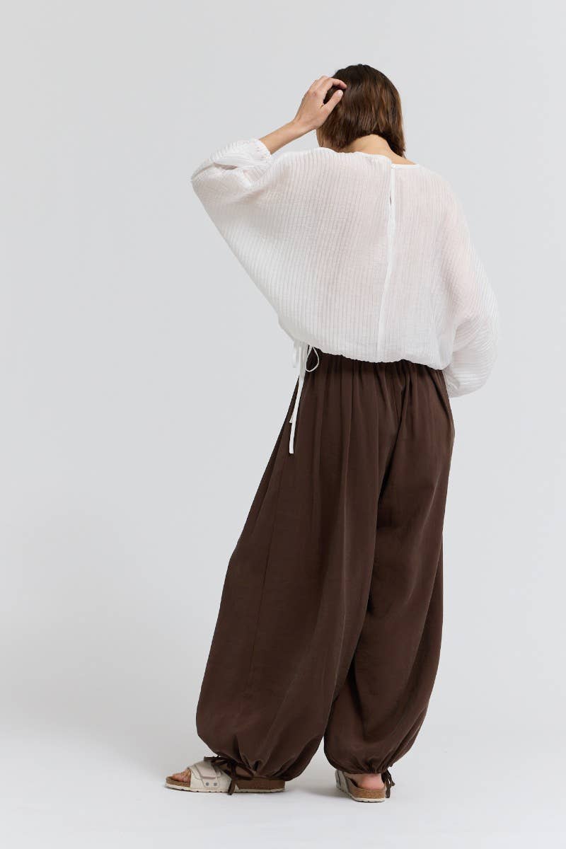 Taylor Shirred Sleeve Blouse