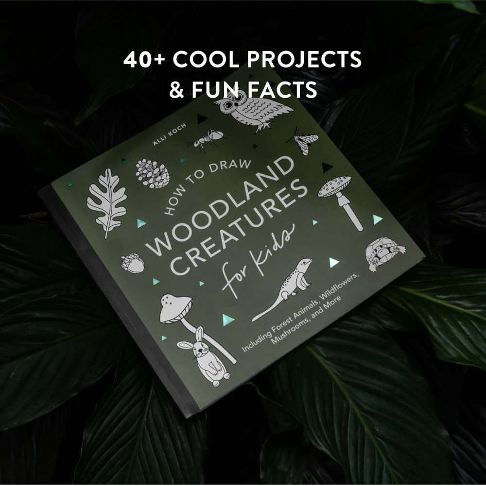 Mushrooms & Woodland Creatures: How to Draw Books for Kids