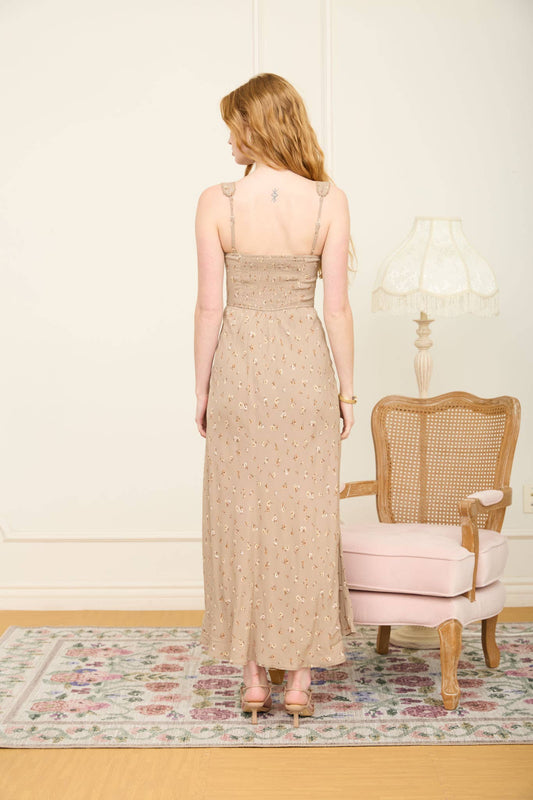 Playful Floral Midi Dress