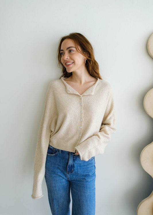 Natural Piper Cardigan