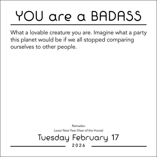 You Are a Badass 2026 Day-to-Day Calendar by Jen Sincero