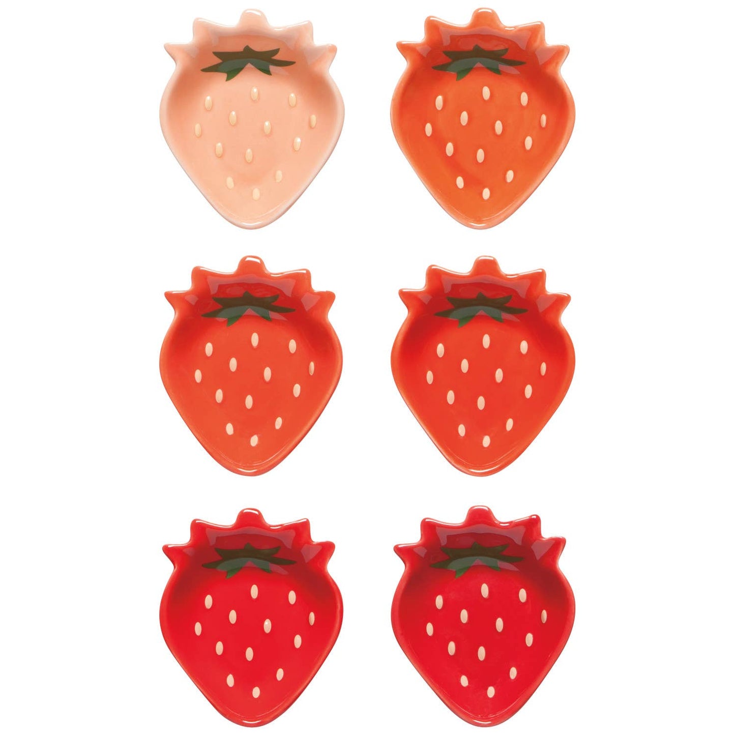 *Set of 6* Berry Sweet Shaped Pinch Bowls