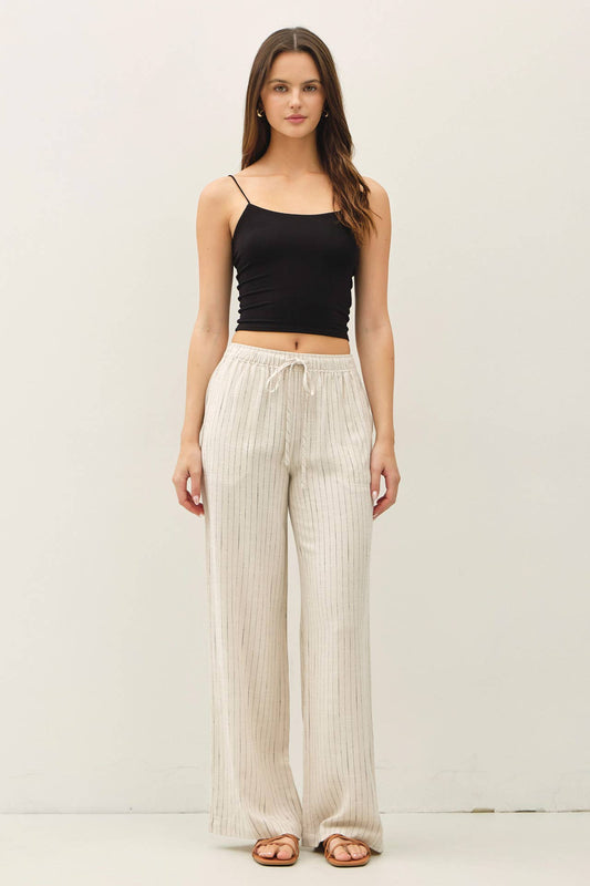 Effortless Striped Linen Pant