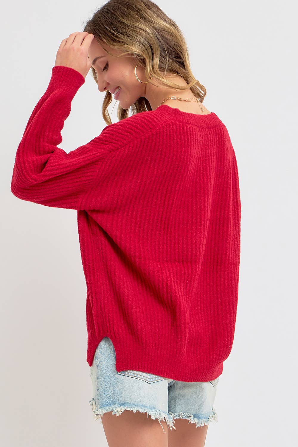 EVERYDAY CASUAL SWEATER: Brown / Contemporary / S