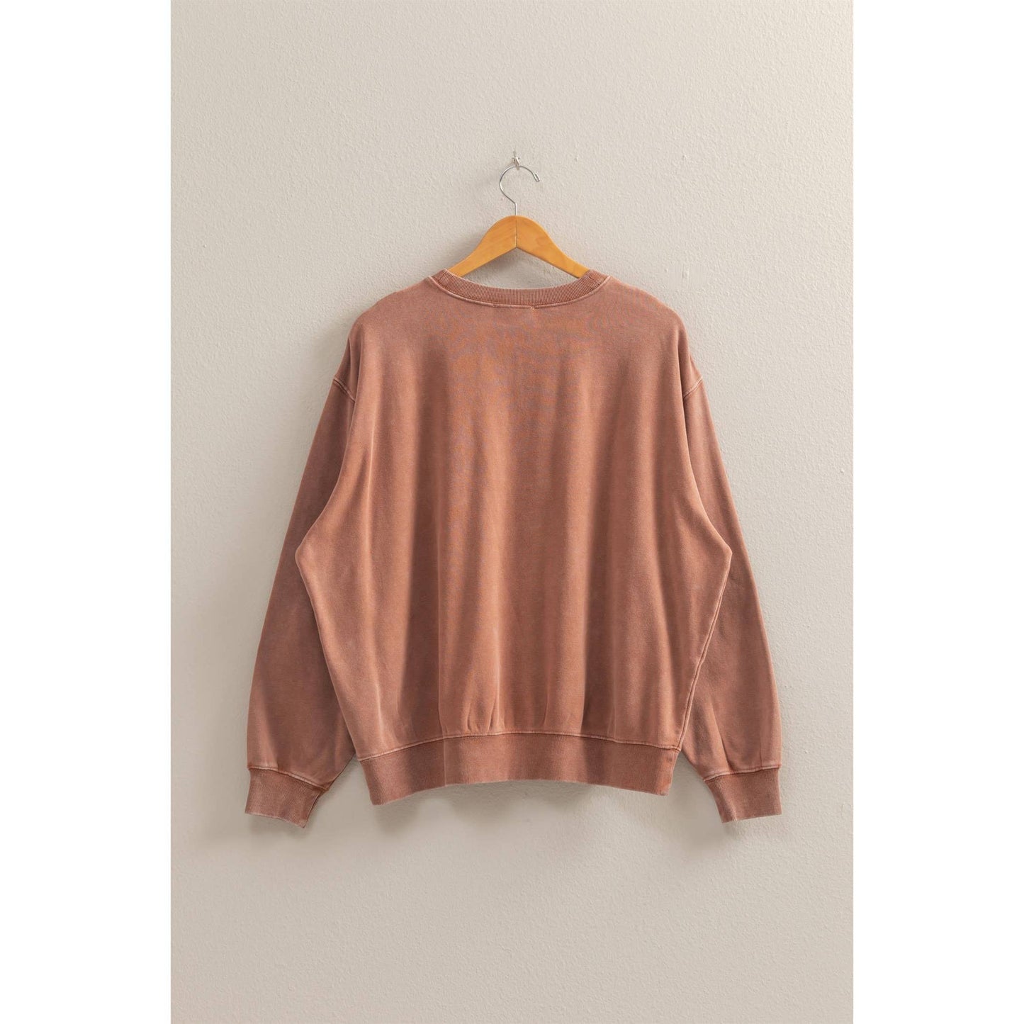 Drop Shoulders Relaxed Crew Neck Sweatshirt