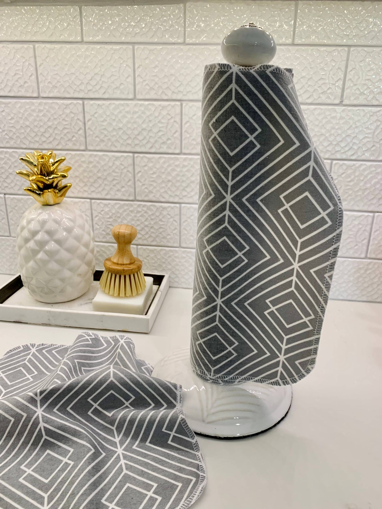 NonPaper Towels- Gray Geometric