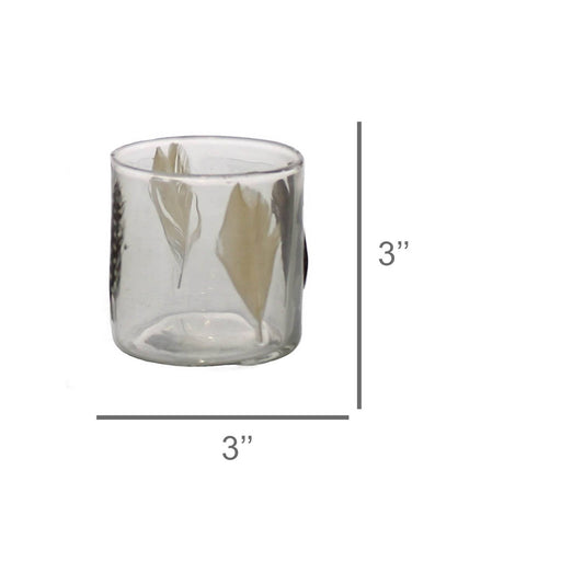 Enameled Feather Hurricane - Small