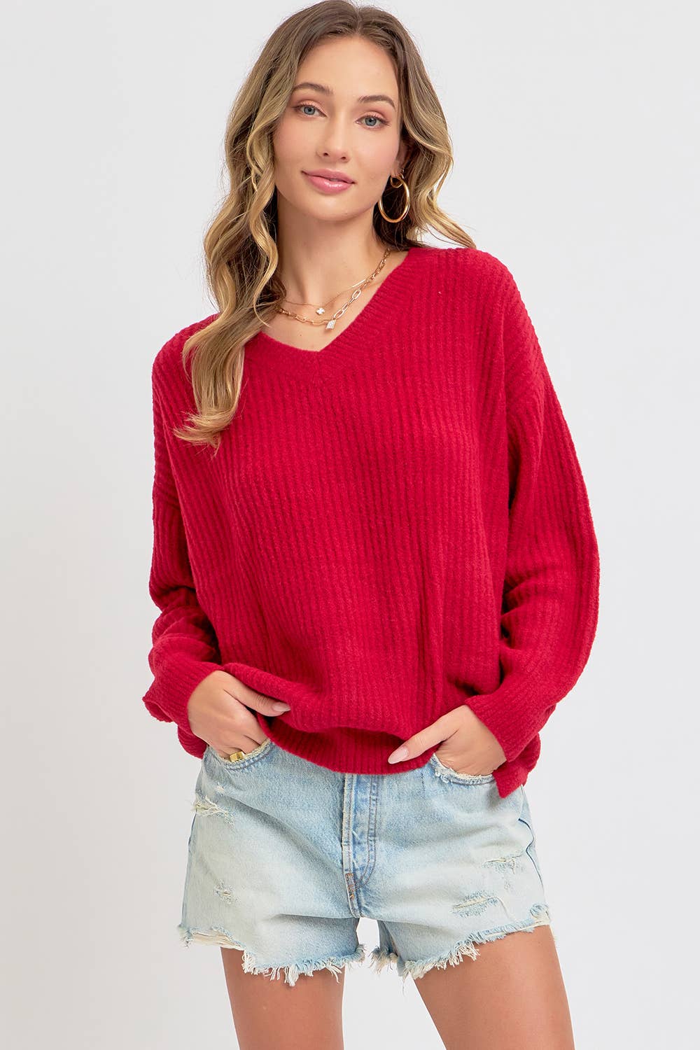 EVERYDAY CASUAL SWEATER: Brown / Contemporary / S