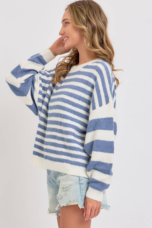 The Coziest Striped Sweater