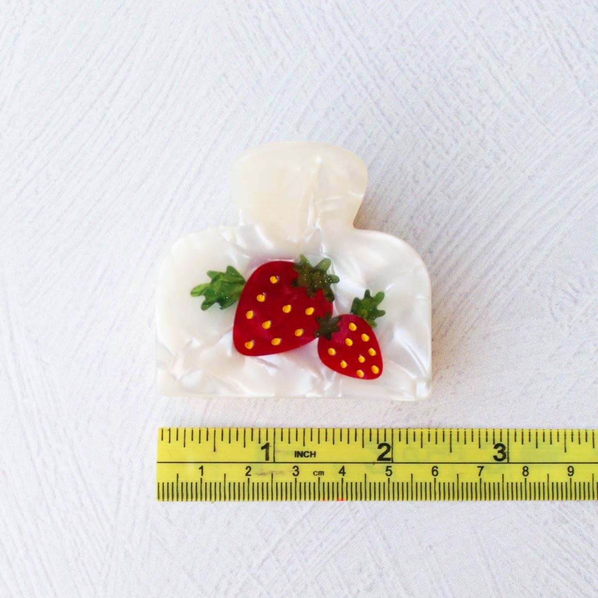 Eco Strawberry Handmade Claw Clip