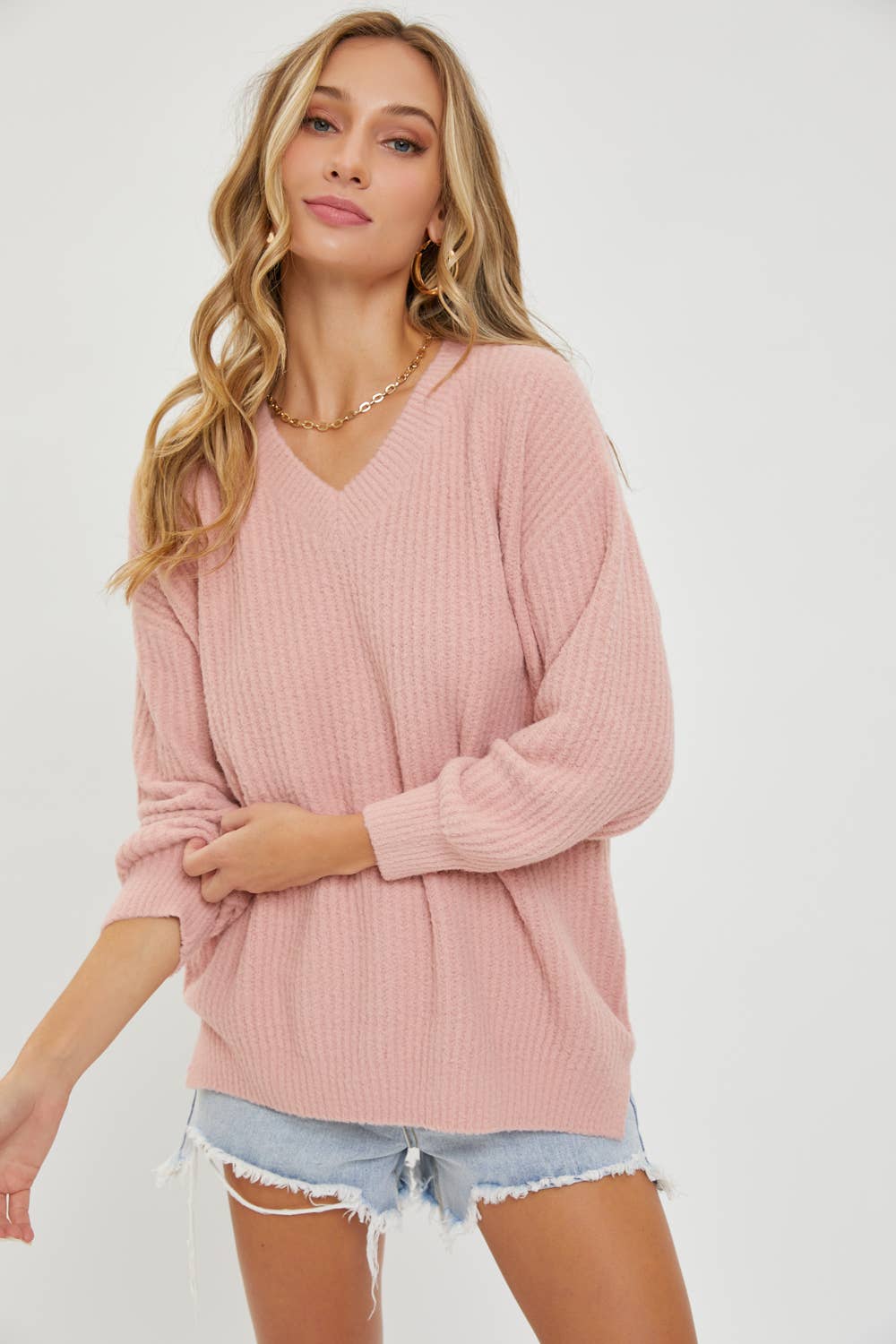 EVERYDAY CASUAL SWEATER: Brown / Contemporary / S