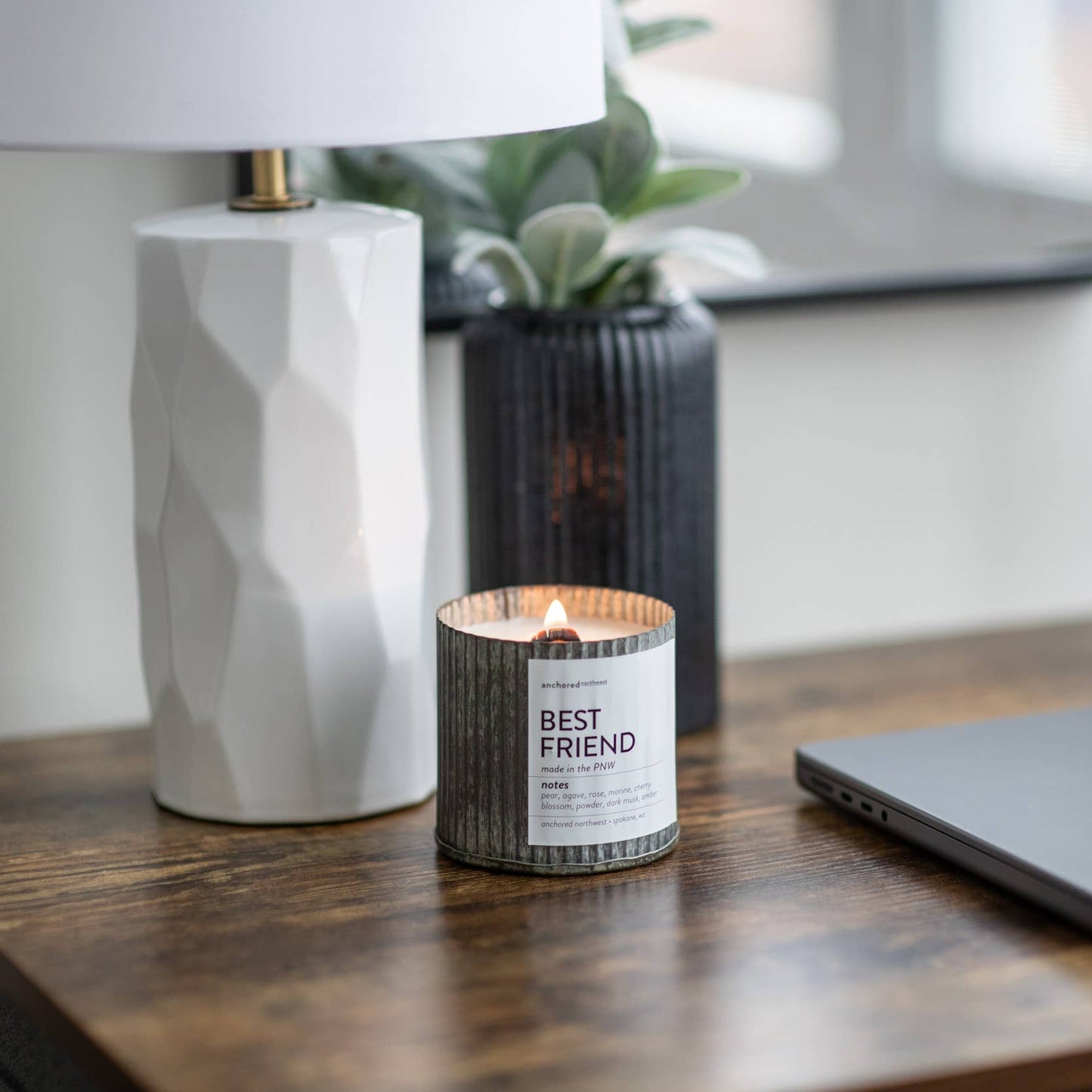 Bookworm Wood Wick Rustic Farmhouse Soy Candle