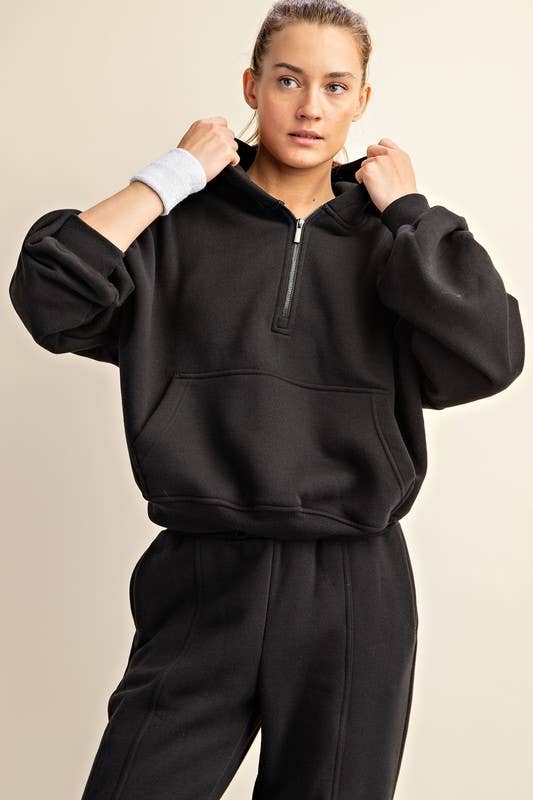 Go To Quarter Zip French Terry