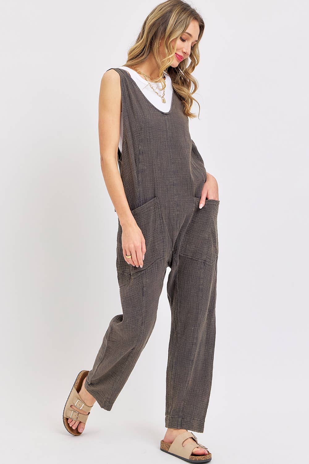 Ellie Mineral Washed Jumpsuit