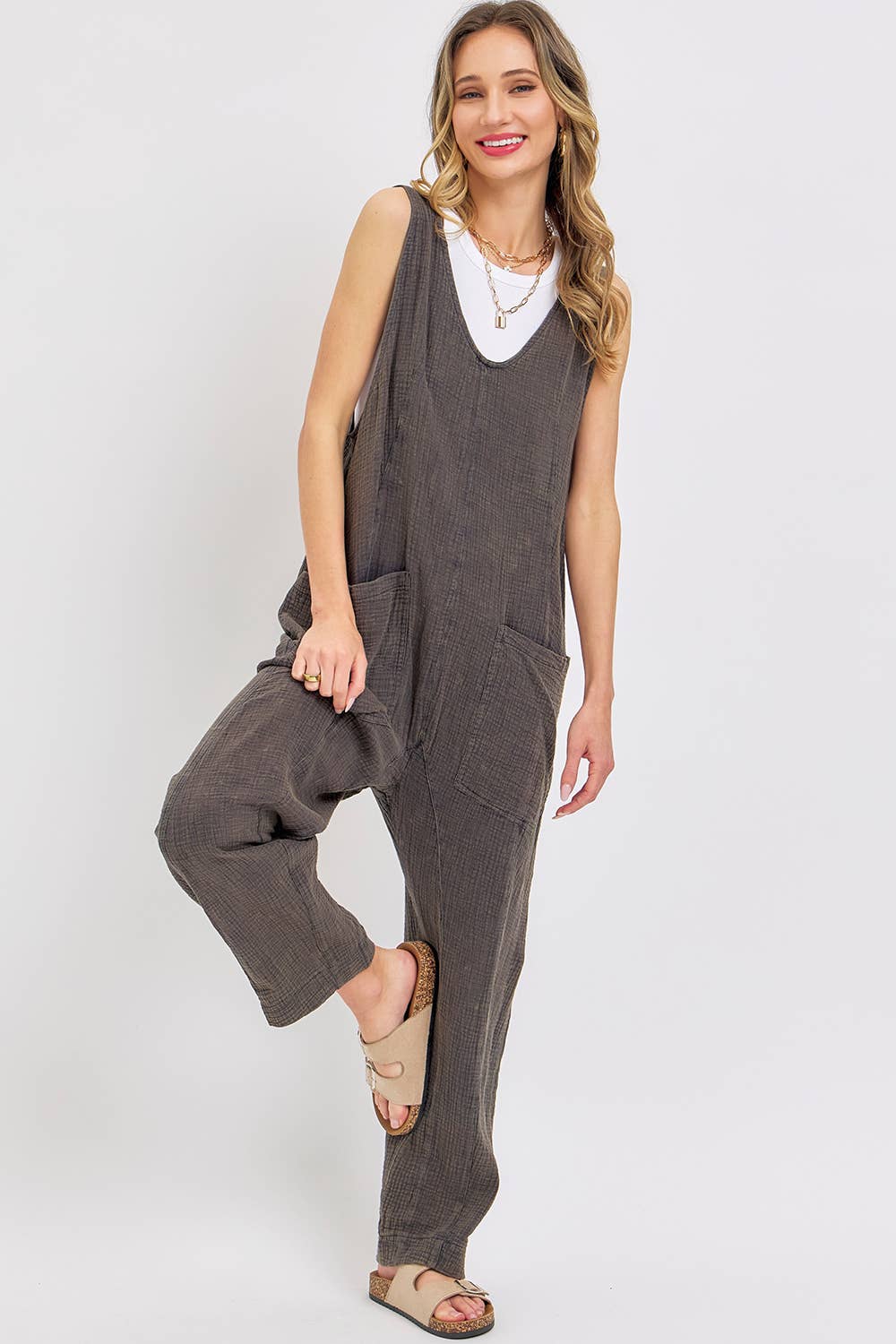 Ellie Mineral Washed Jumpsuit