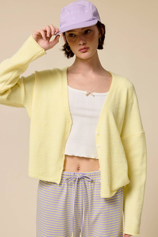 Soft V Neck Button Up Cardigan