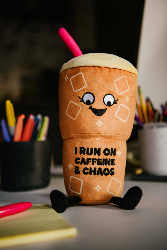 Plush Iced Coffee - I run on caffeine