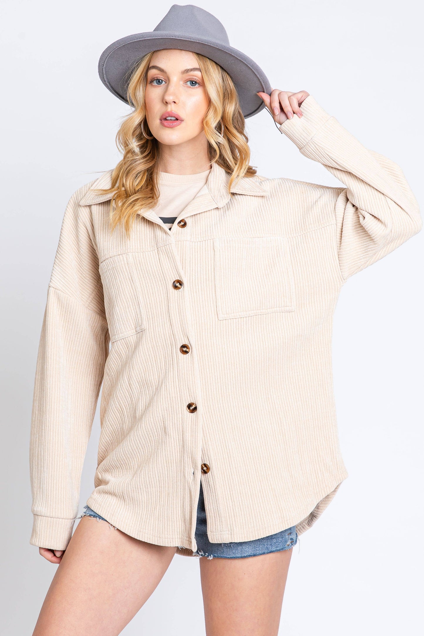 Softest Cord Shacket