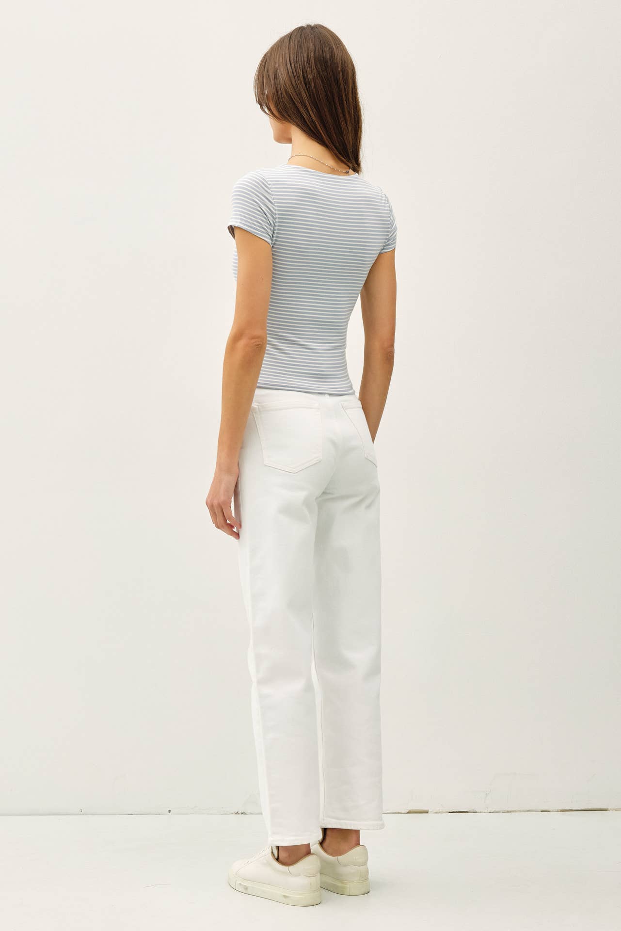 Ultra Soft Striped Square Neck