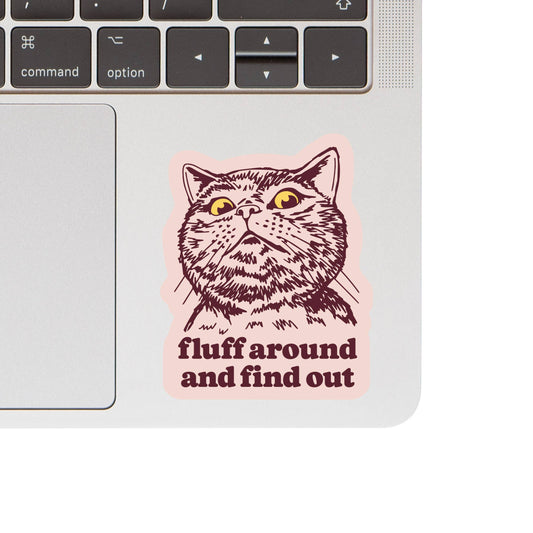 Fluff Around Sticker