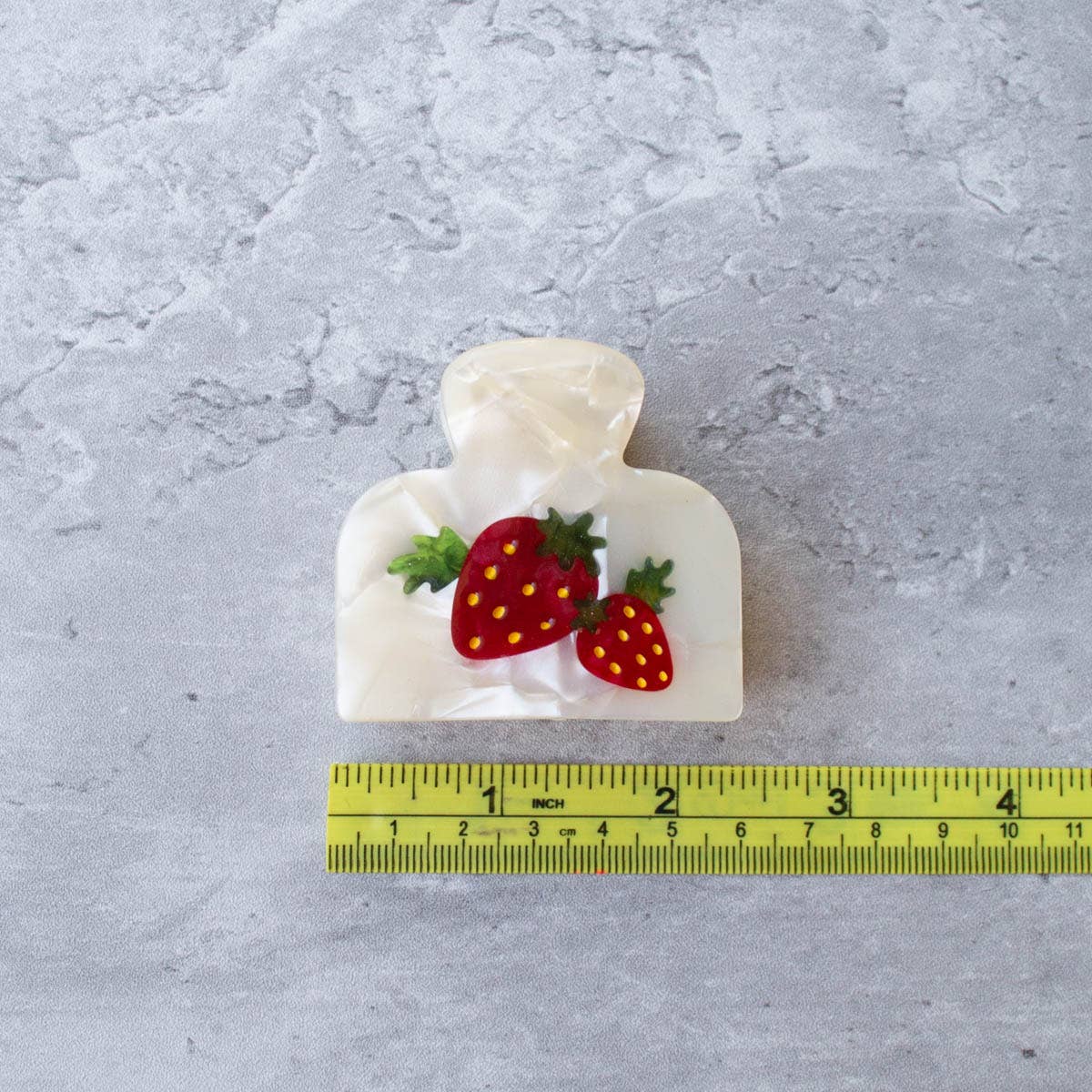 Eco Strawberry Handmade Claw Clip