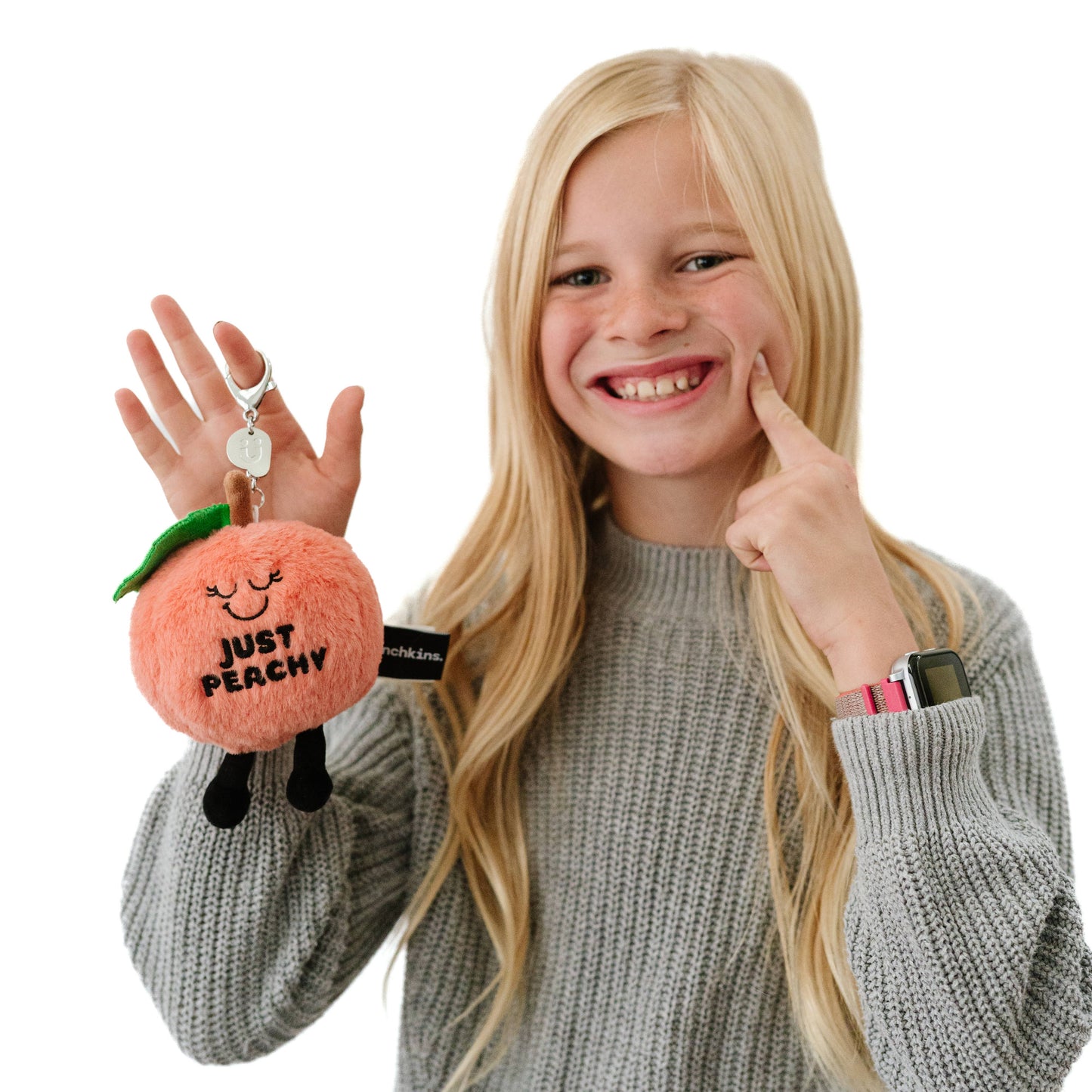 Plush Bag Charm Cute Just Peachy Soft Toy Funny Gift Animal