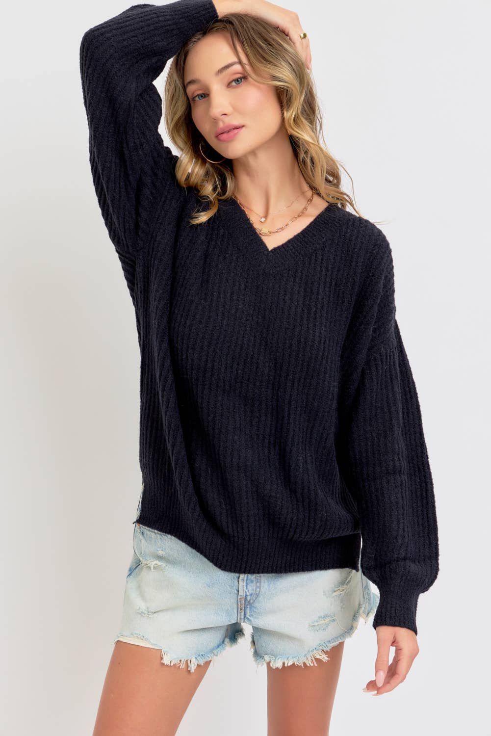 EVERYDAY CASUAL SWEATER: Brown / Contemporary / S