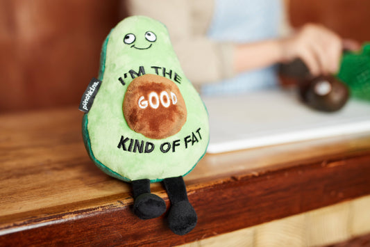 "I'M The Good Kind Of Fat" Novelty Plush Avocado Gift Toy