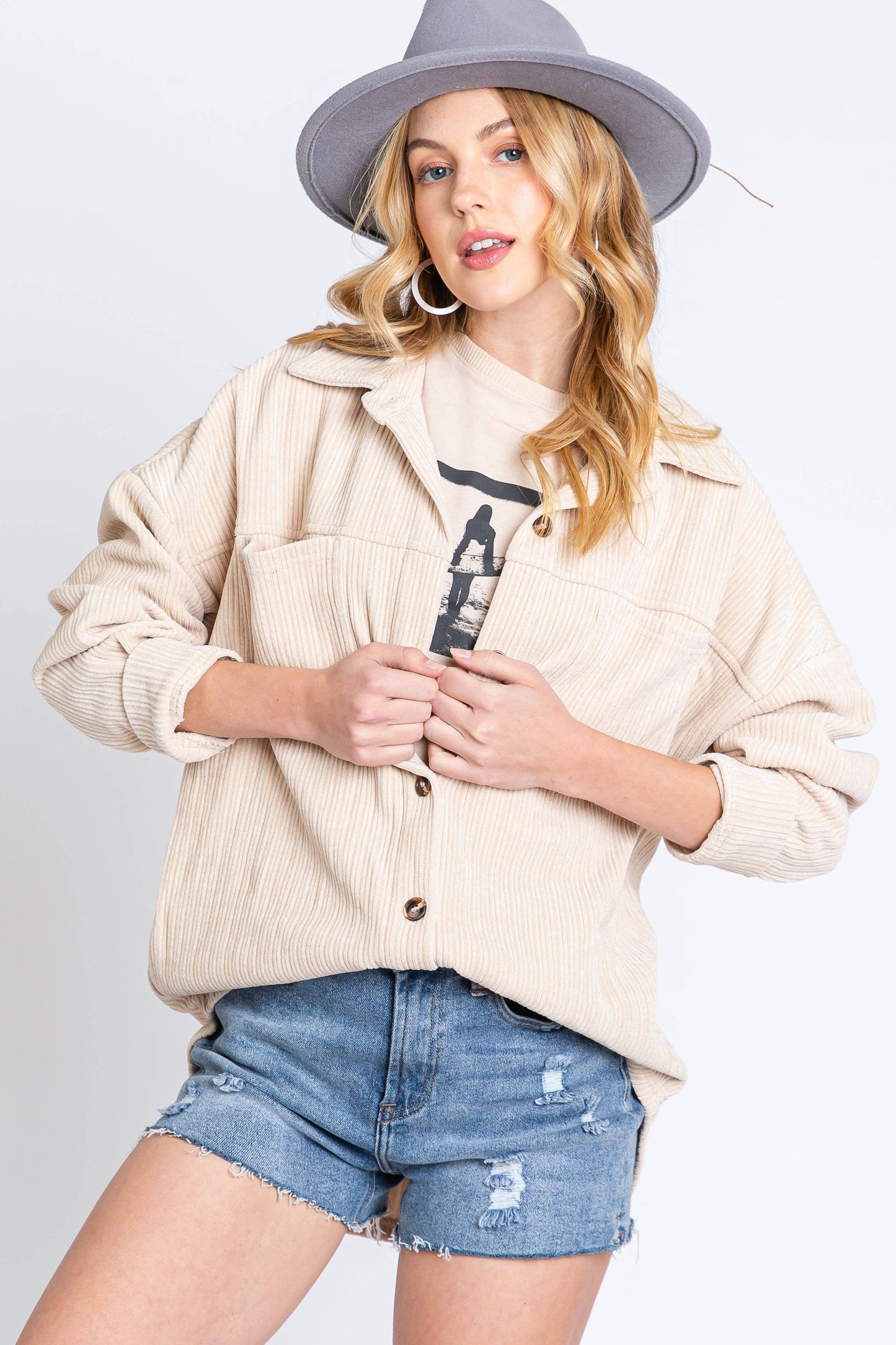 Softest Cord Shacket