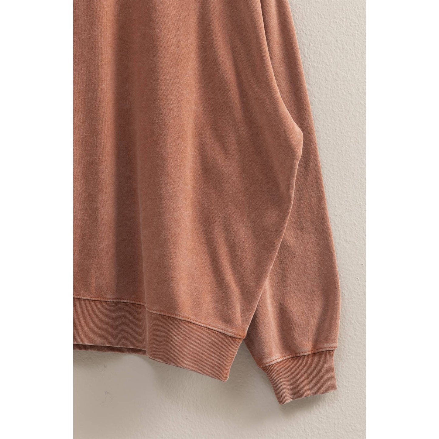 Drop Shoulders Relaxed Crew Neck Sweatshirt