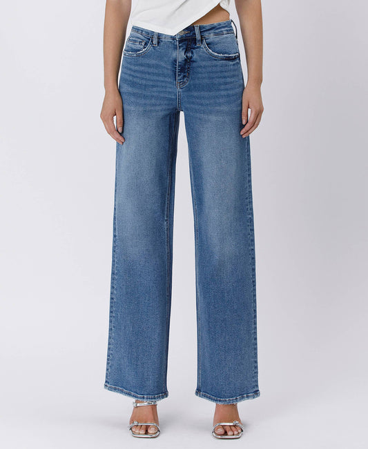 Super High-Rise Baggy Wide Jeans