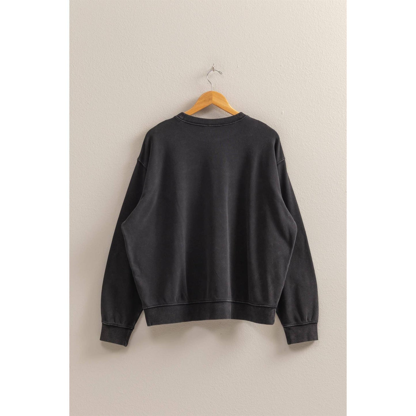 Drop Shoulders Relaxed Crew Neck Sweatshirt