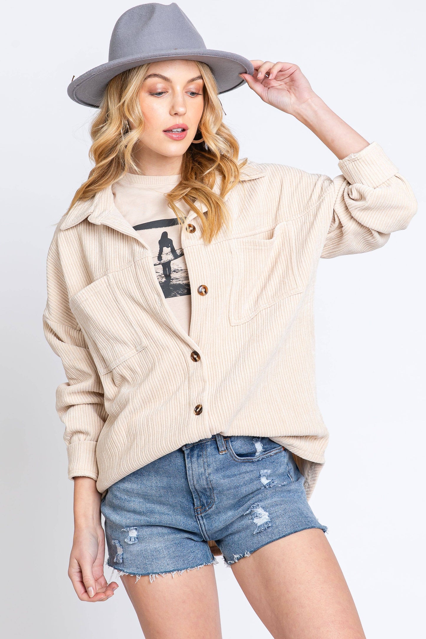 Softest Cord Shacket