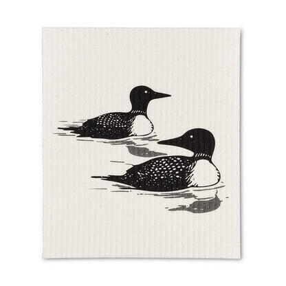 S/2 Loons Swedish Dishcloths