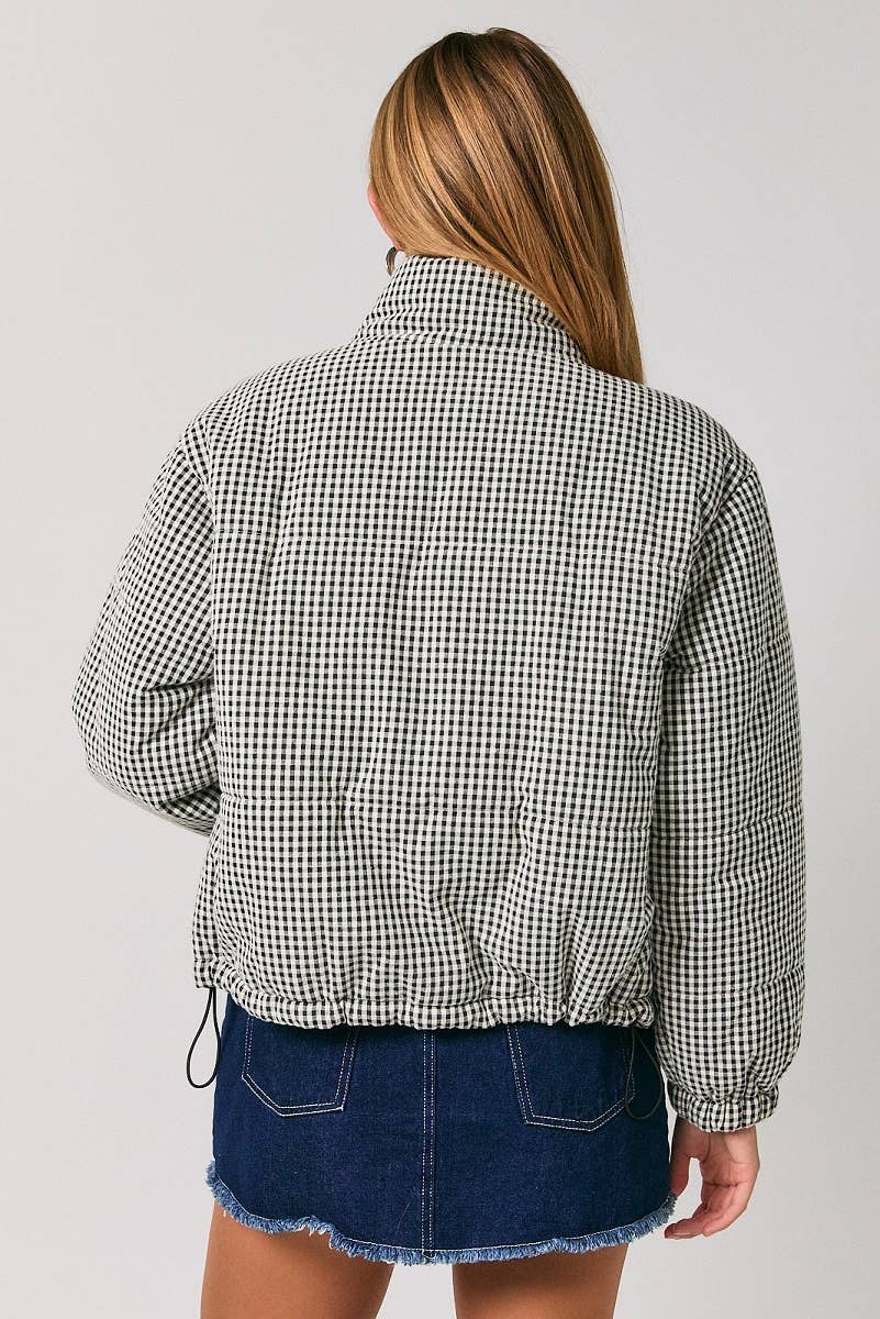 Hadley Gingham Puffer Jacket
